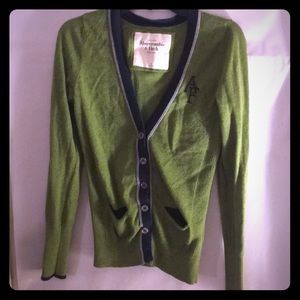 Green Abercrombie Cardigan